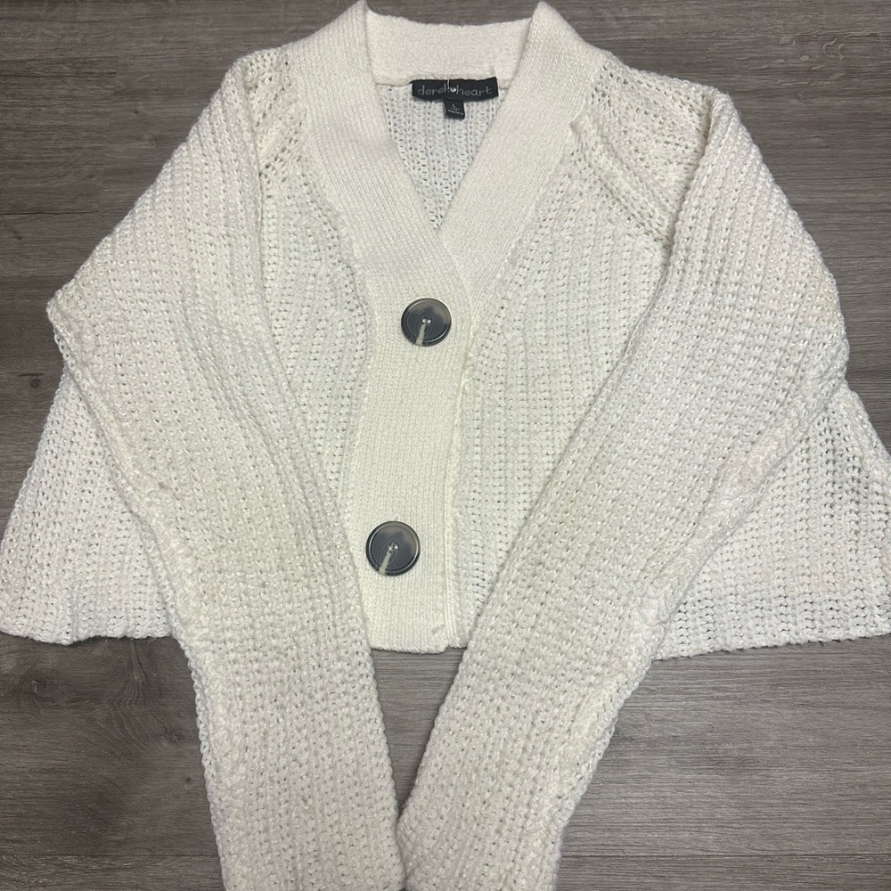 Cropped Button up Sweater top